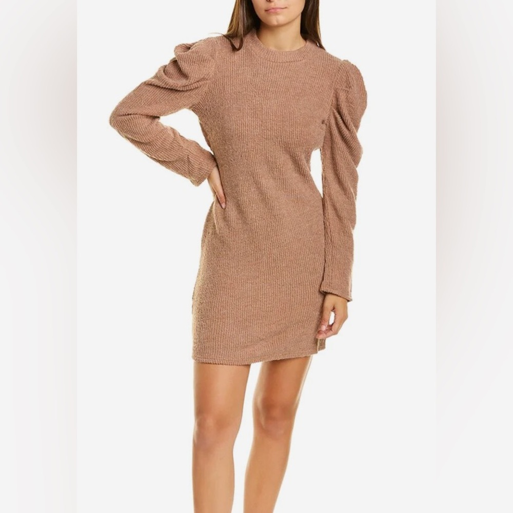 SAGE • Lyssa Dress - Brown Sweater Dress